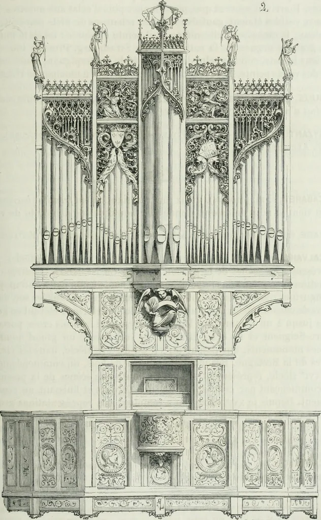 An illustration from Dictionnaire raisonné de l'architecture française du XIe au XVIe siècle, 1875, leaf 264