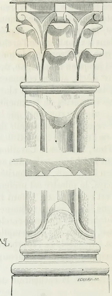 An illustration from Dictionnaire raisonné de l'architecture française du XIe au XVIe siècle, 1875, leaf 267