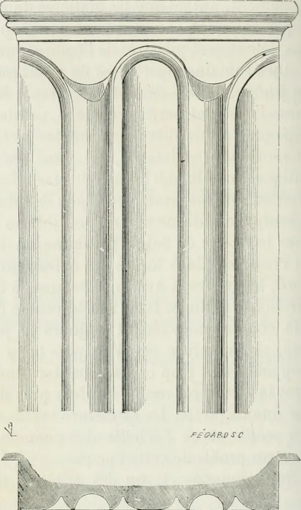 An illustration from Dictionnaire raisonné de l'architecture française du XIe au XVIe siècle, 1875, leaf 267