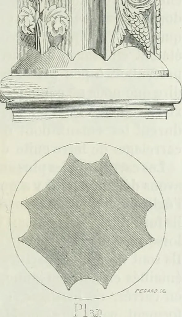 An illustration from Dictionnaire raisonné de l'architecture française du XIe au XVIe siècle, 1875, leaf 268
