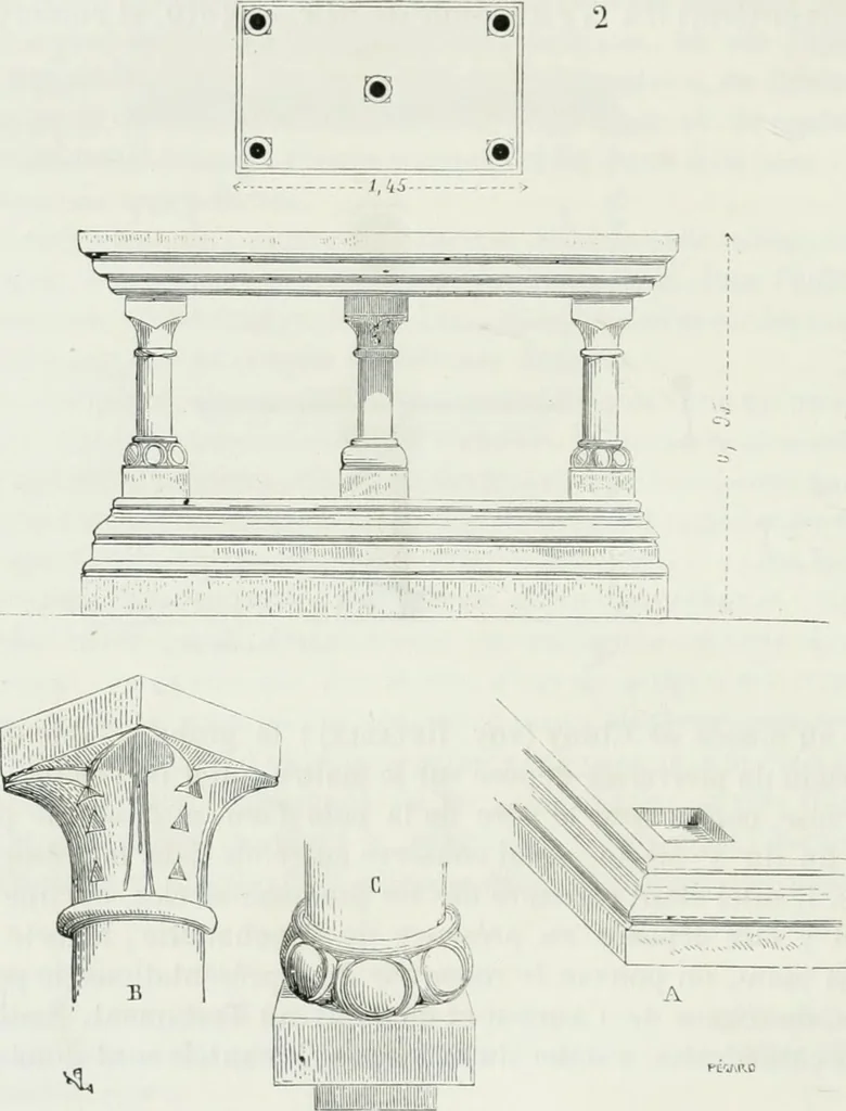 An illustration from Dictionnaire raisonné de l'architecture française du XIe au XVIe siècle, 1875, leaf 27