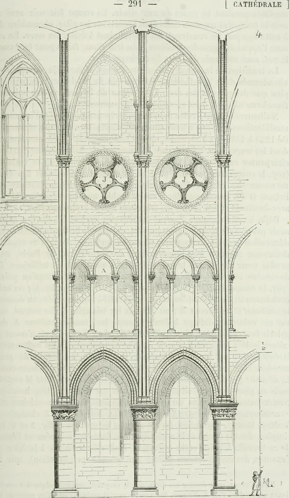 An illustration from Dictionnaire raisonné de l'architecture française du XIe au XVIe siècle, 1875, leaf 300
