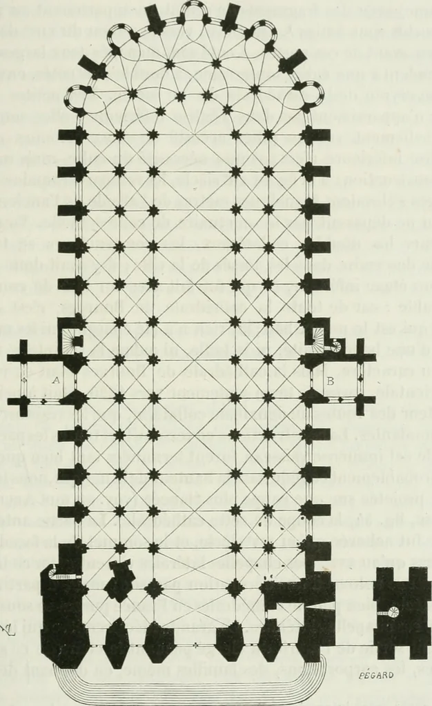 An illustration from Dictionnaire raisonné de l'architecture française du XIe au XVIe siècle, 1875, leaf 304