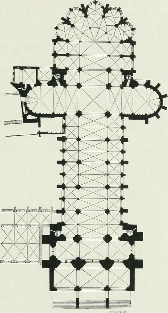 An illustration from Dictionnaire raisonné de l'architecture française du XIe au XVIe siècle, 1875, leaf 310