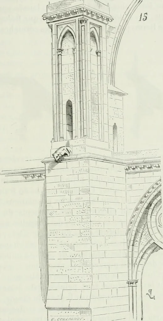 An illustration from Dictionnaire raisonné de l'architecture française du XIe au XVIe siècle, 1875, leaf 328