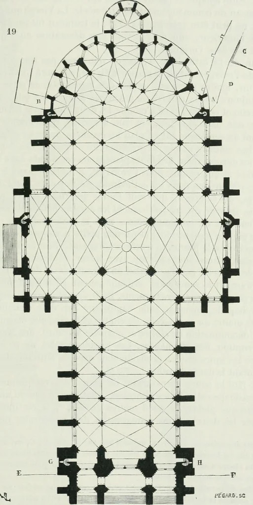 An illustration from Dictionnaire raisonné de l'architecture française du XIe au XVIe siècle, 1875, leaf 336