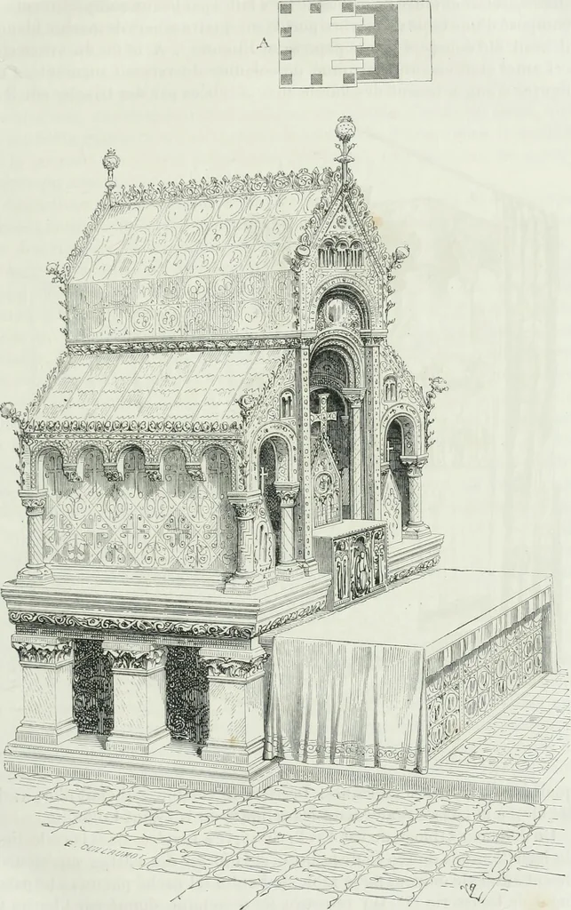 An illustration from Dictionnaire raisonné de l'architecture française du XIe au XVIe siècle, 1875, leaf 34