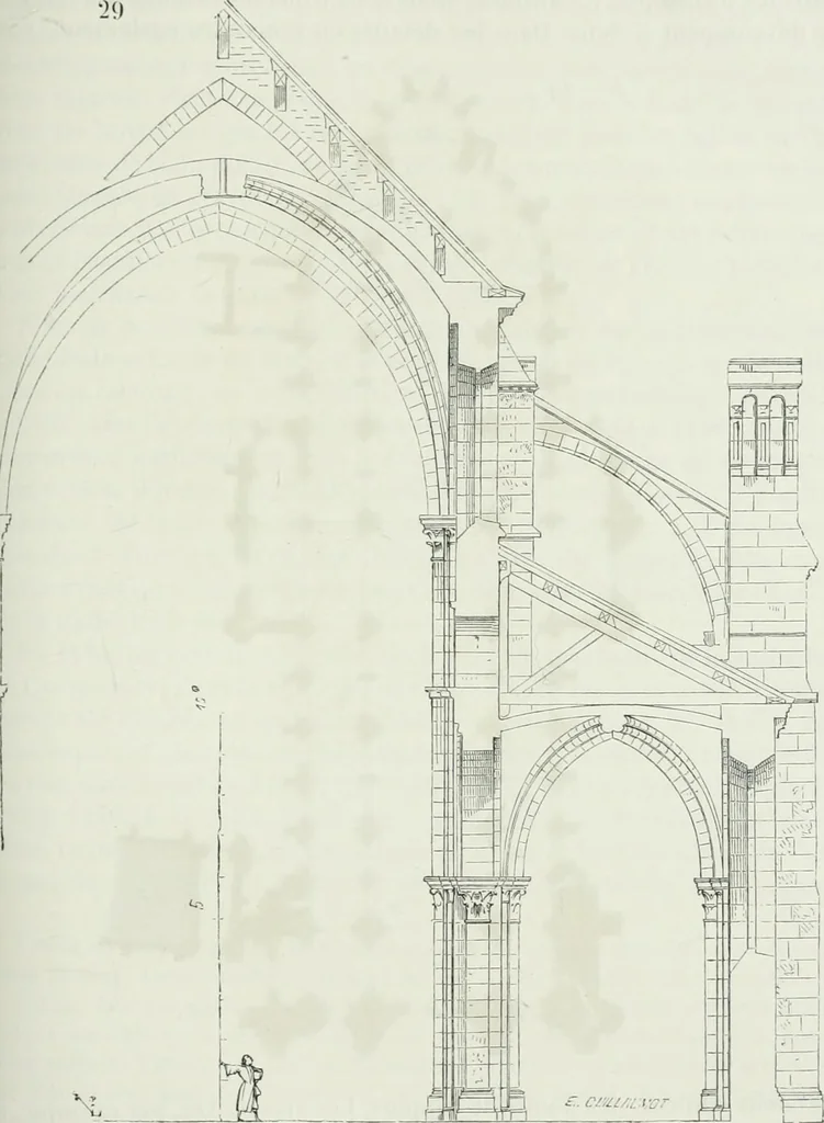 An illustration from Dictionnaire raisonné de l'architecture française du XIe au XVIe siècle, 1875, leaf 356
