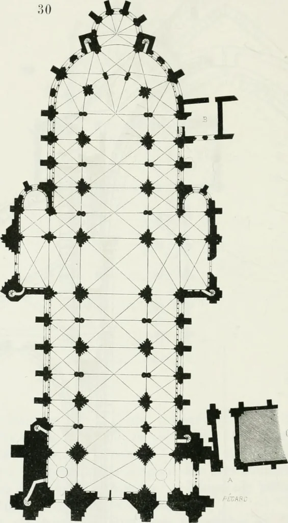 An illustration from Dictionnaire raisonné de l'architecture française du XIe au XVIe siècle, 1875, leaf 357