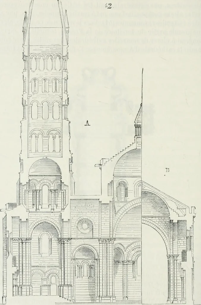 An illustration from Dictionnaire raisonné de l'architecture française du XIe au XVIe siècle, 1875, leaf 377