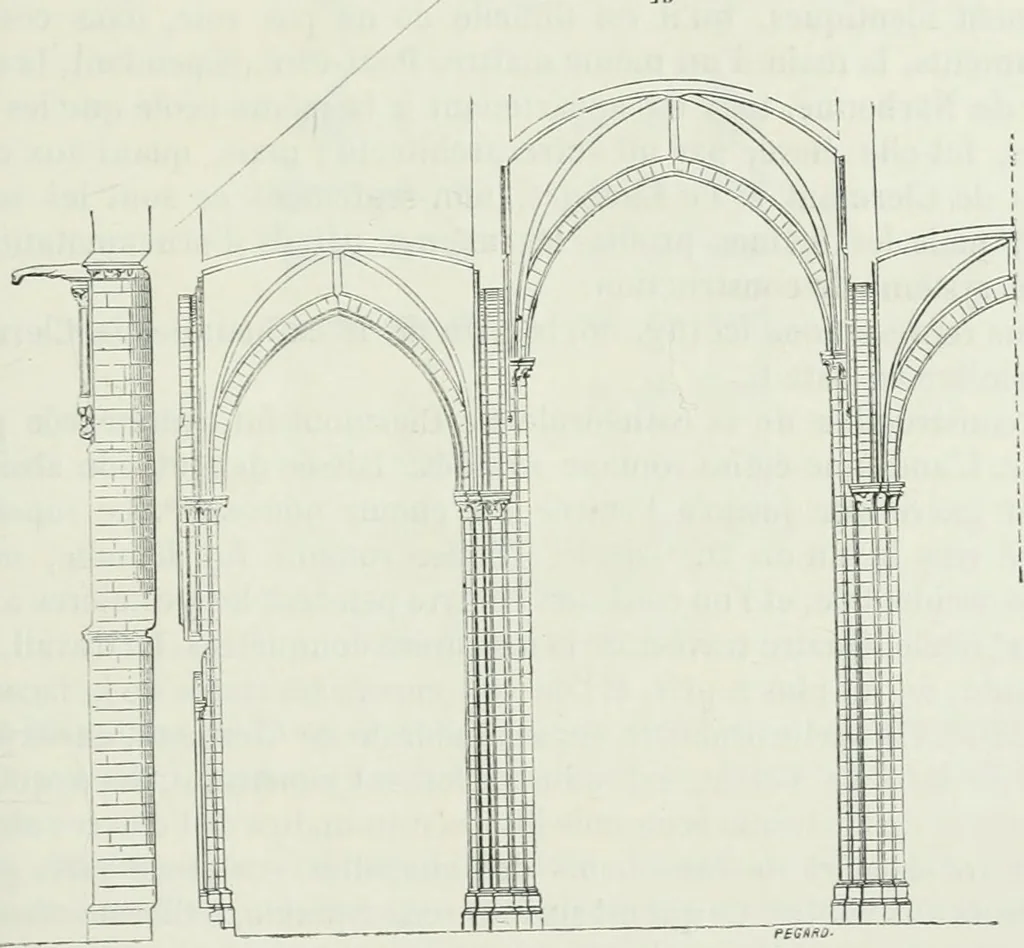 An illustration from Dictionnaire raisonné de l'architecture française du XIe au XVIe siècle, 1875, leaf 380