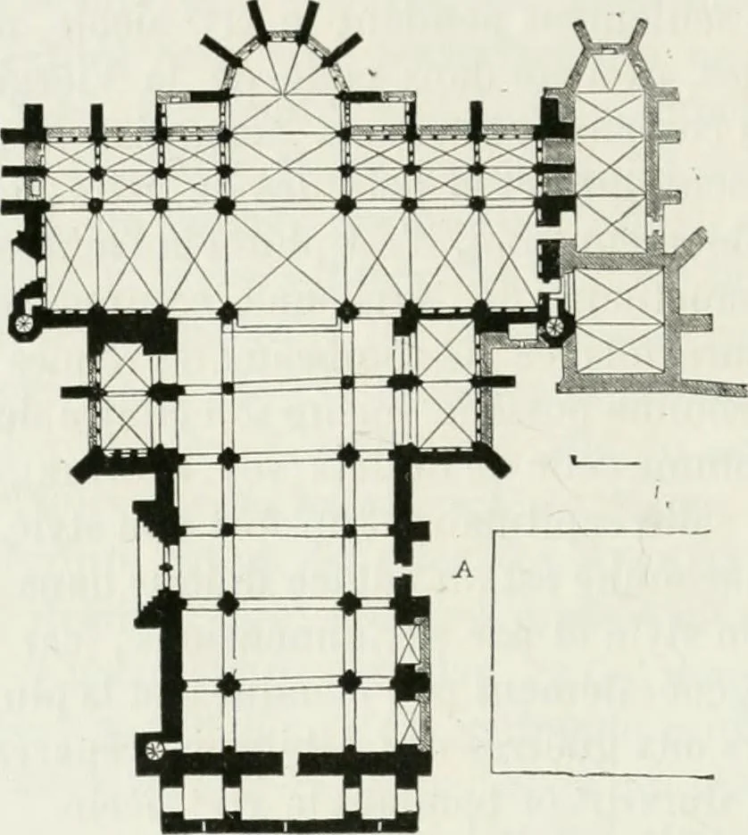 An illustration from Dictionnaire raisonné de l'architecture française du XIe au XVIe siècle, 1875, leaf 387