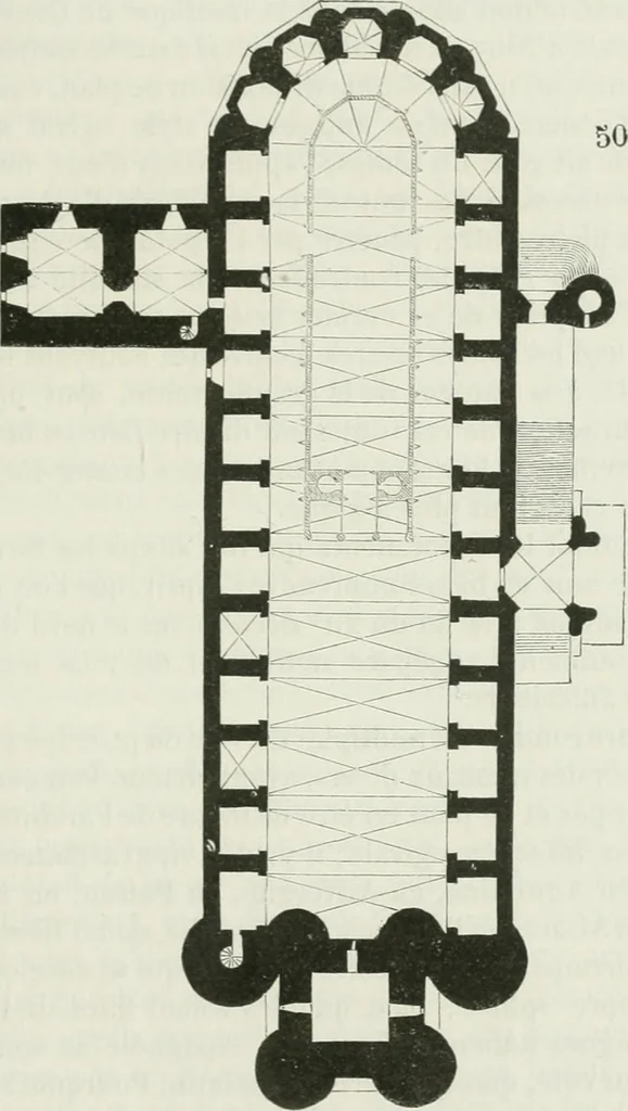 An illustration from Dictionnaire raisonné de l'architecture française du XIe au XVIe siècle, 1875, leaf 390