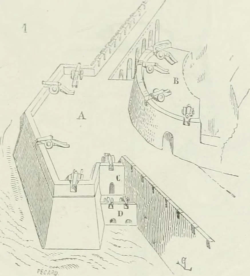 An illustration from Dictionnaire raisonné de l'architecture française du XIe au XVIe siècle, 1875, leaf 402