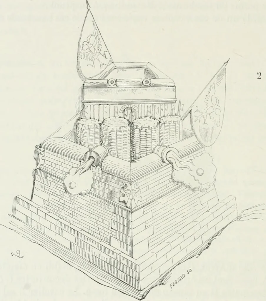 An illustration from Dictionnaire raisonné de l'architecture française du XIe au XVIe siècle, 1875, leaf 403