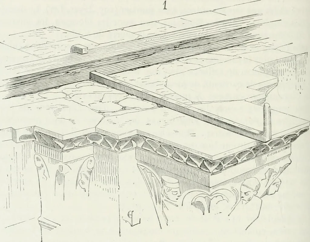 An illustration from Dictionnaire raisonné de l'architecture française du XIe au XVIe siècle, 1875, leaf 407