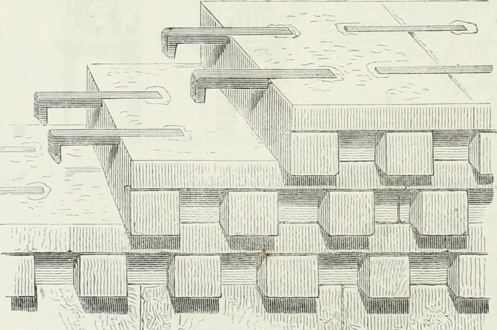 An illustration from Dictionnaire raisonné de l'architecture française du XIe au XVIe siècle, 1875, leaf 409