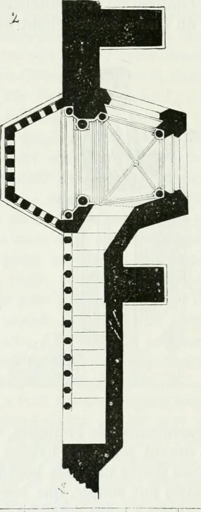 An illustration from Dictionnaire raisonné de l'architecture française du XIe au XVIe siècle, 1875, leaf 417