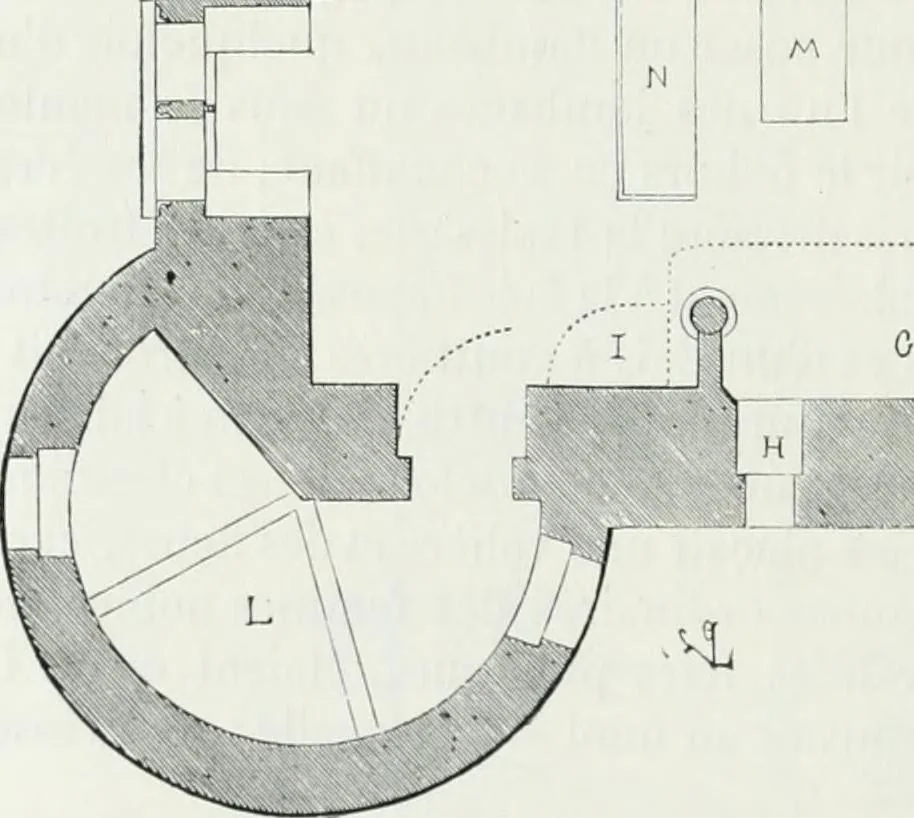 An illustration from Dictionnaire raisonné de l'architecture française du XIe au XVIe siècle, 1875, leaf 429