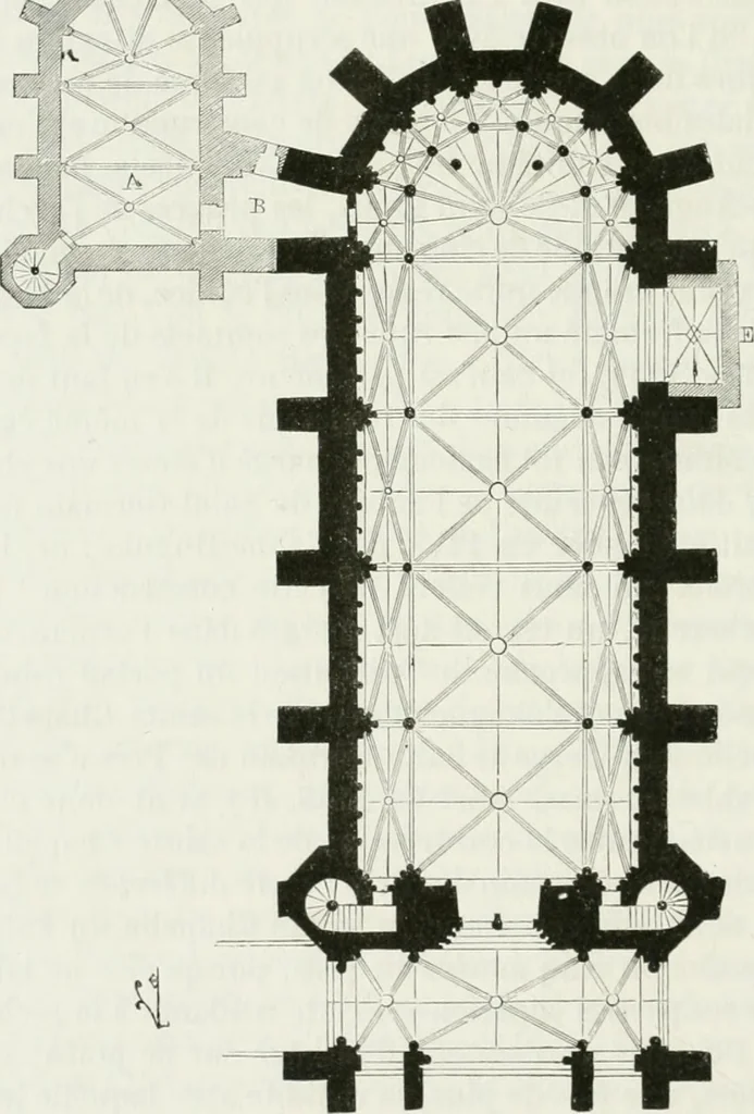 An illustration from Dictionnaire raisonné de l'architecture française du XIe au XVIe siècle, 1875, leaf 435
