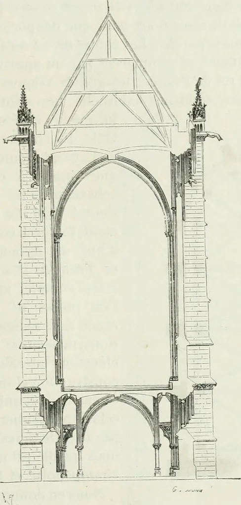 An illustration from Dictionnaire raisonné de l'architecture française du XIe au XVIe siècle, 1875, leaf 438
