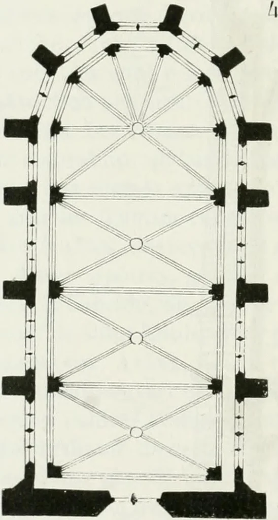 An illustration from Dictionnaire raisonné de l'architecture française du XIe au XVIe siècle, 1875, leaf 439