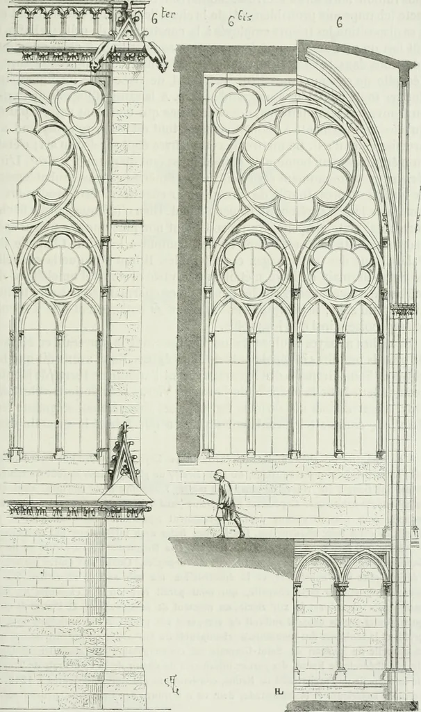 An illustration from Dictionnaire raisonné de l'architecture française du XIe au XVIe siècle, 1875, leaf 442