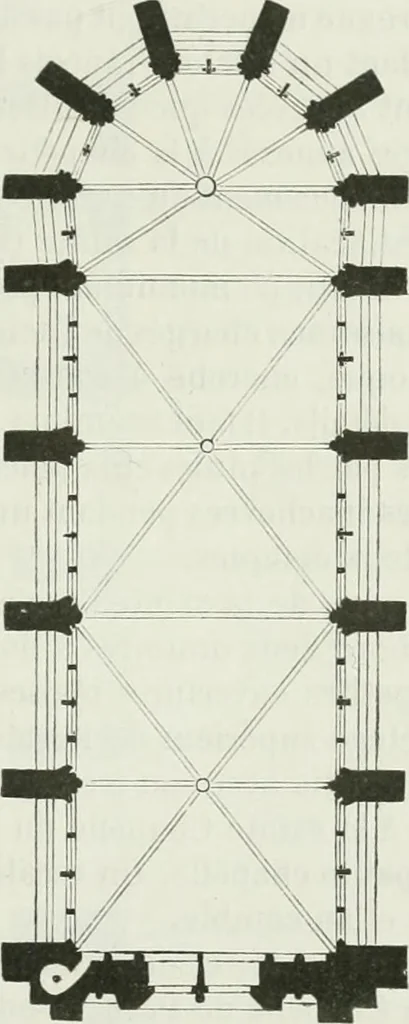 An illustration from Dictionnaire raisonné de l'architecture française du XIe au XVIe siècle, 1875, leaf 444