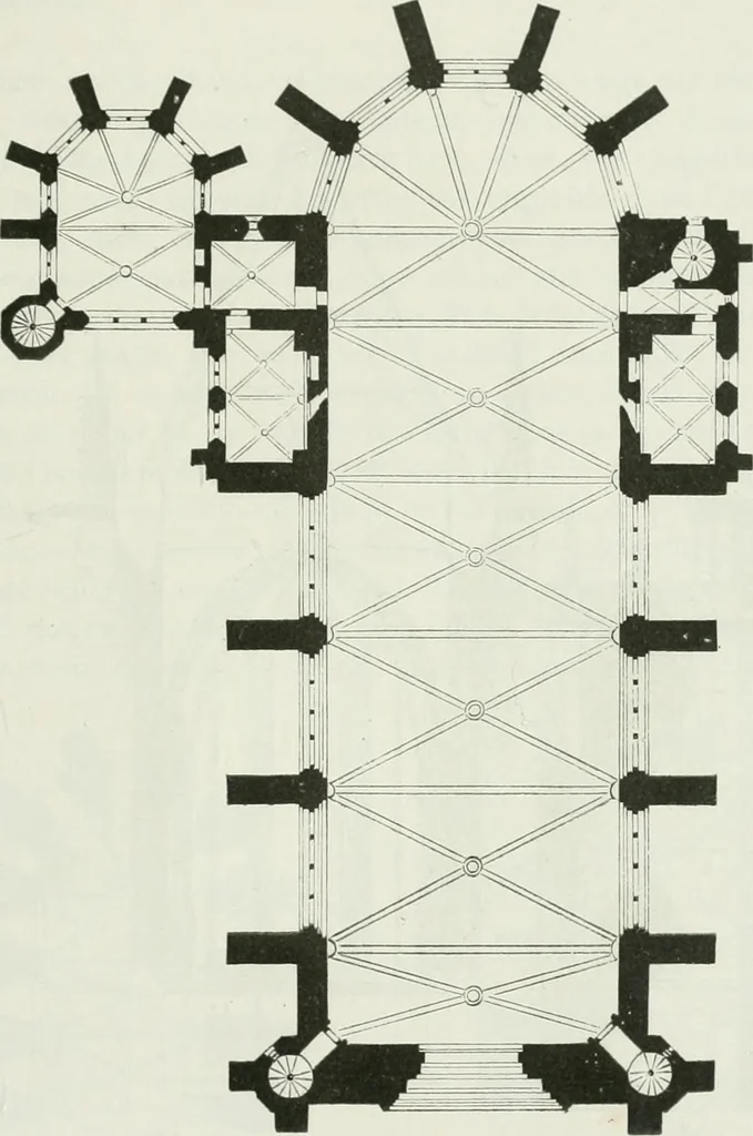 An illustration from Dictionnaire raisonné de l'architecture française du XIe au XVIe siècle, 1875, leaf 446