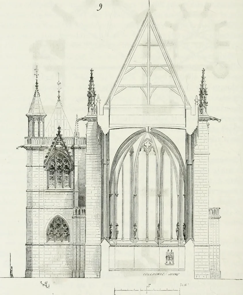 An illustration from Dictionnaire raisonné de l'architecture française du XIe au XVIe siècle, 1875, leaf 447