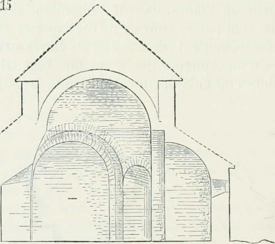 An illustration from Dictionnaire raisonné de l'architecture française du XIe au XVIe siècle, 1875, leaf 453