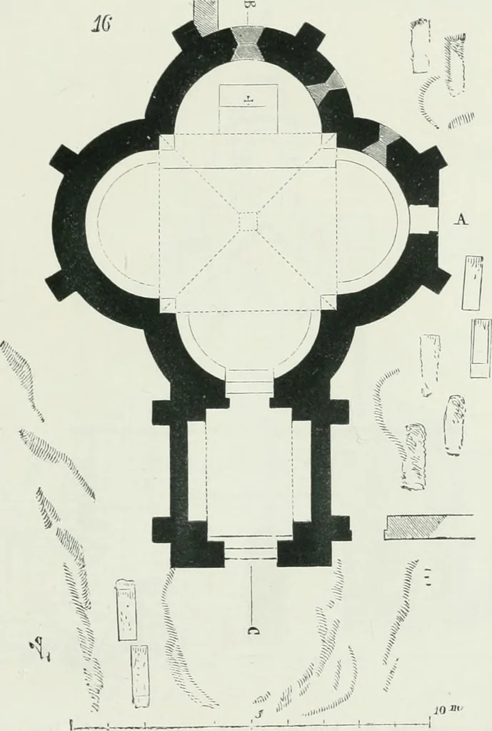 An illustration from Dictionnaire raisonné de l'architecture française du XIe au XVIe siècle, 1875, leaf 454