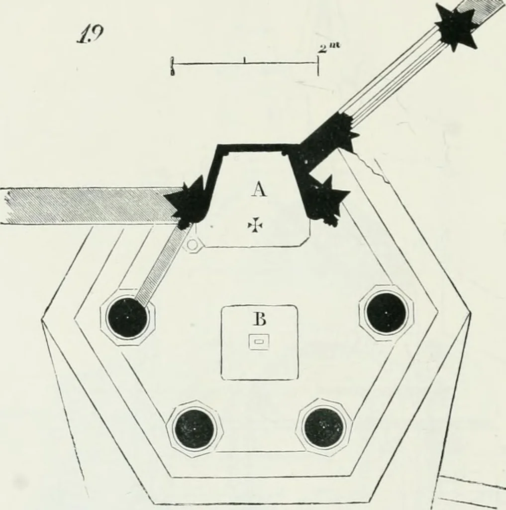 An illustration from Dictionnaire raisonné de l'architecture française du XIe au XVIe siècle, 1875, leaf 457