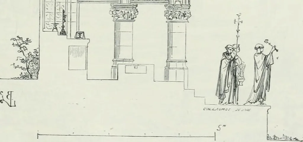 An illustration from Dictionnaire raisonné de l'architecture française du XIe au XVIe siècle, 1875, leaf 458