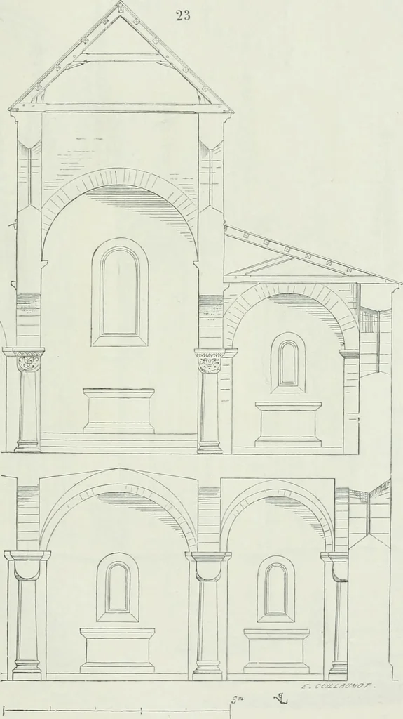 An illustration from Dictionnaire raisonné de l'architecture française du XIe au XVIe siècle, 1875, leaf 462