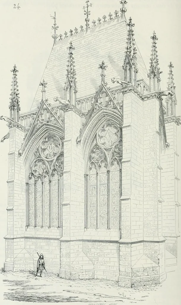 An illustration from Dictionnaire raisonné de l'architecture française du XIe au XVIe siècle, 1875, leaf 463
