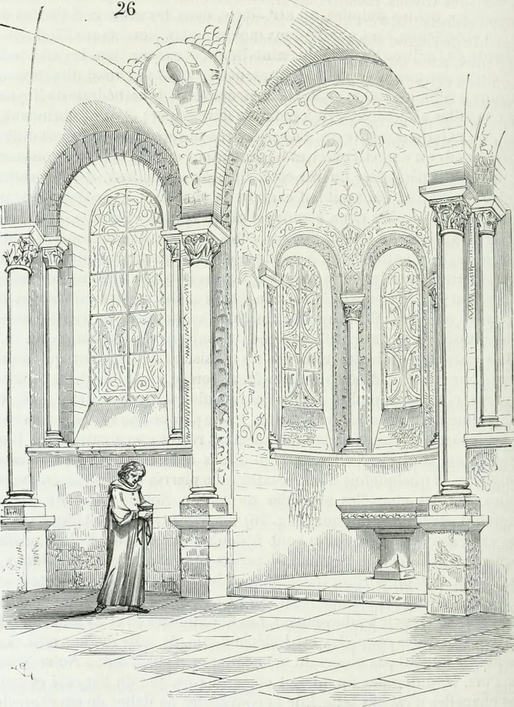 An illustration from Dictionnaire raisonné de l'architecture française du XIe au XVIe siècle, 1875, leaf 467