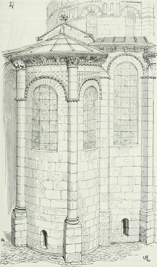 An illustration from Dictionnaire raisonné de l'architecture française du XIe au XVIe siècle, 1875, leaf 468