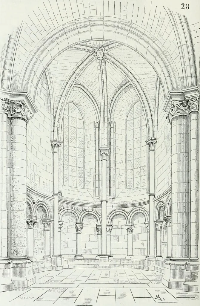 An illustration from Dictionnaire raisonné de l'architecture française du XIe au XVIe siècle, 1875, leaf 469