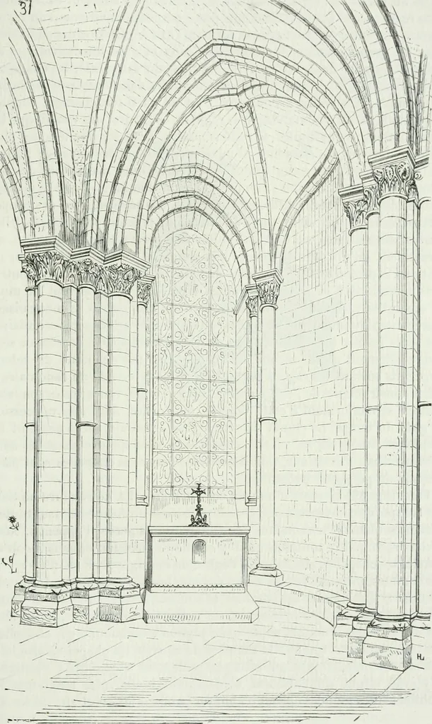 An illustration from Dictionnaire raisonné de l'architecture française du XIe au XVIe siècle, 1875, leaf 472