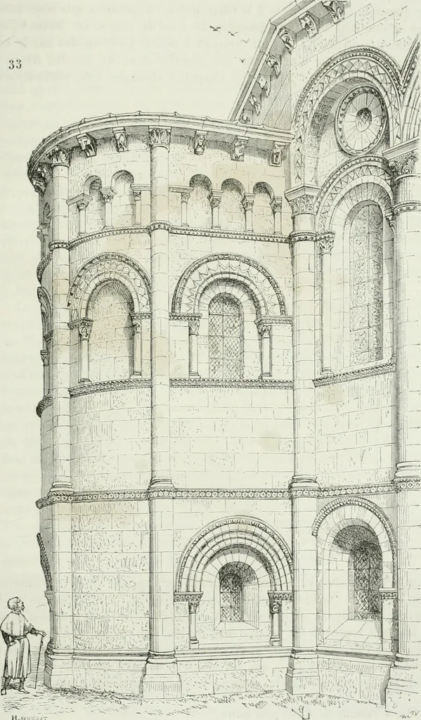 An illustration from Dictionnaire raisonné de l'architecture française du XIe au XVIe siècle, 1875, leaf 476