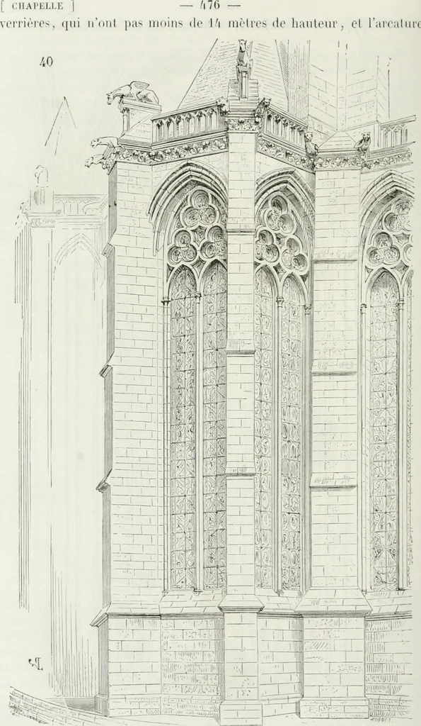 An illustration from Dictionnaire raisonné de l'architecture française du XIe au XVIe siècle, 1875, leaf 485