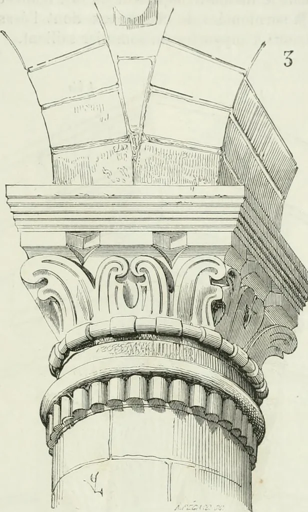 An illustration from Dictionnaire raisonné de l'architecture française du XIe au XVIe siècle, 1875, leaf 492