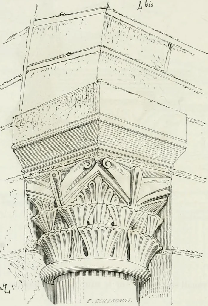 An illustration from Dictionnaire raisonné de l'architecture française du XIe au XVIe siècle, 1875, leaf 493