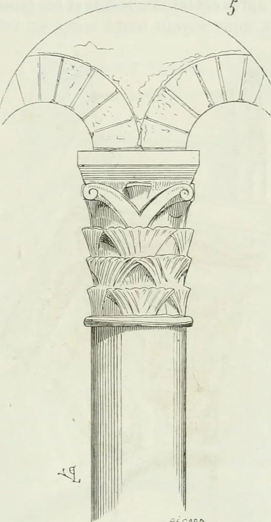 An illustration from Dictionnaire raisonné de l'architecture française du XIe au XVIe siècle, 1875, leaf 494