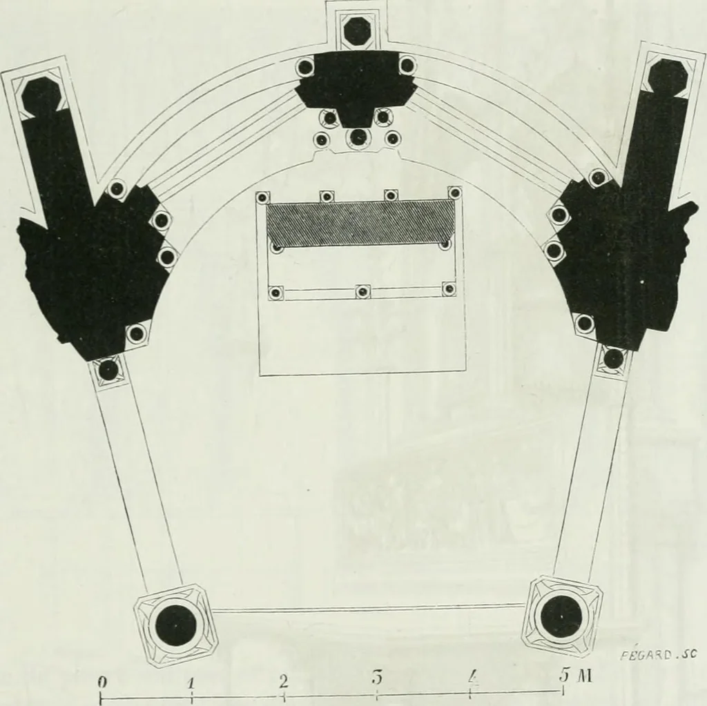 An illustration from Dictionnaire raisonné de l'architecture française du XIe au XVIe siècle, 1875, leaf 50