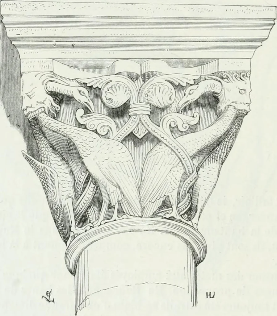 An illustration from Dictionnaire raisonné de l'architecture française du XIe au XVIe siècle, 1875, leaf 501