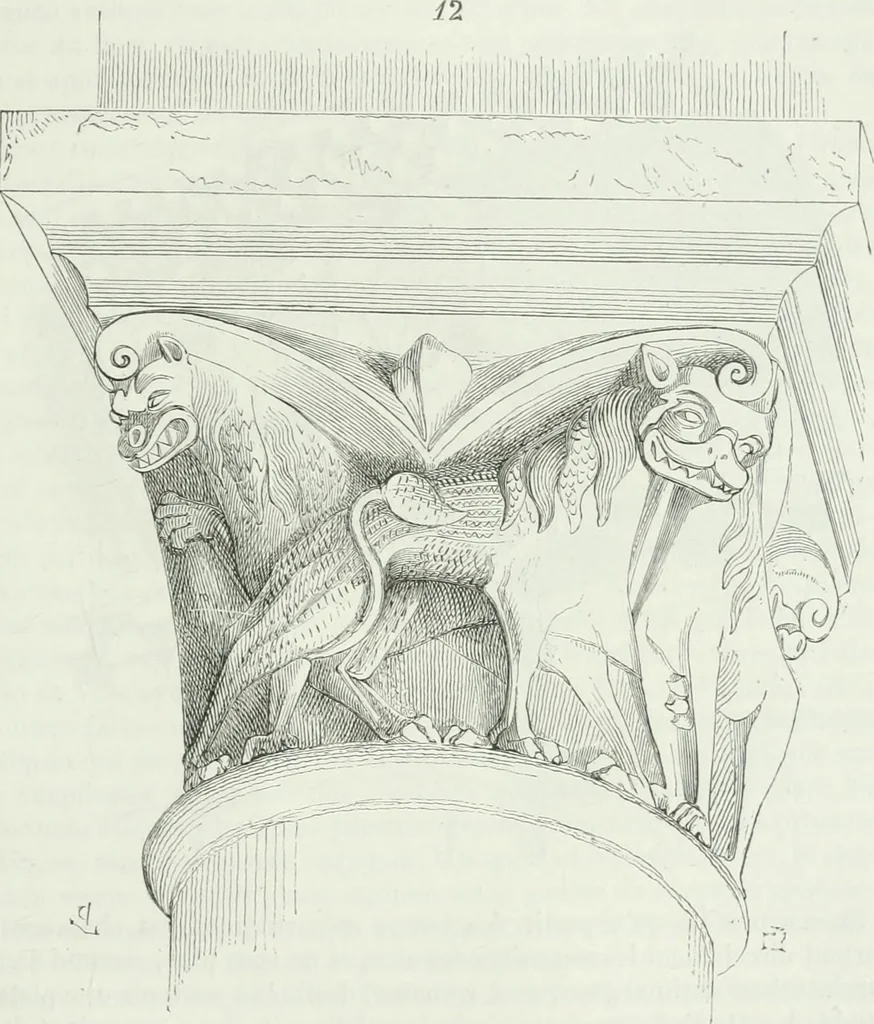 An illustration from Dictionnaire raisonné de l'architecture française du XIe au XVIe siècle, 1875, leaf 502