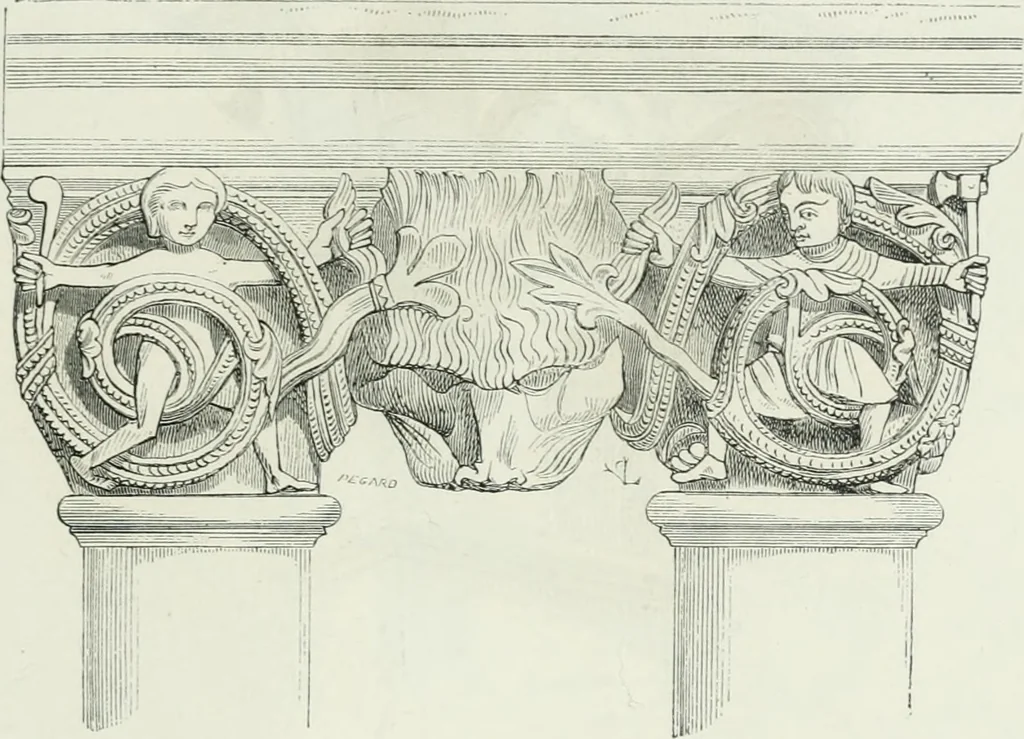 An illustration from Dictionnaire raisonné de l'architecture française du XIe au XVIe siècle, 1875, leaf 506