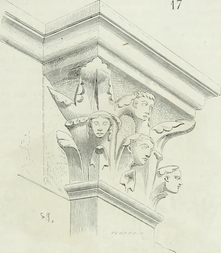An illustration from Dictionnaire raisonné de l'architecture française du XIe au XVIe siècle, 1875, leaf 508